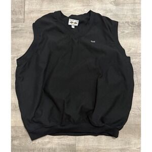 Snake Eyes Jacket Mens XL Black Golf Windbreaker  Pullover Top Lined VTG Taiwan